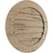 Ekena Millwork Timberthane Hand Hewn Round Faux Wood Non-Functional Gable Vent, Primed Tan, 36"W x 36"H GVURRO36DHHPR - alternate 3
